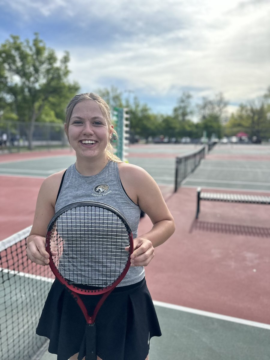 Special shout out for senior Lauren Vick who had a historic run at 3 singles. From line 10 JV her freshman year, V2 her sophomore year, 3rd place at 4 doubles her junior year, to 3rd place at 3 singles at individual state. A true testament to hard work and determination. @CHSAA