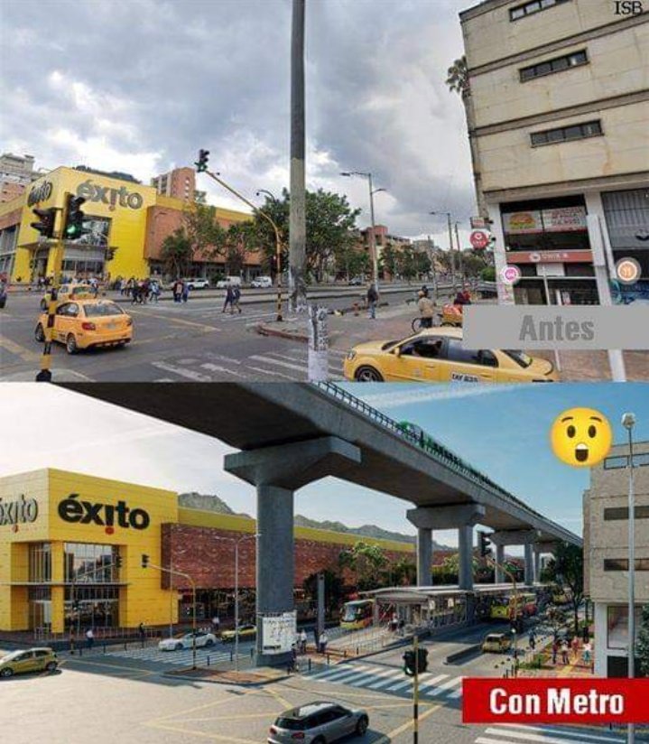 Descendents182's tweet image. Spoiler: Esa estructura no será así de alta. Pueden ver los planos del metro de Bogotá en mi perfil, aunque han variado, la altura del viaducto sigue siendo la misma. Esto hará que sea mucho más oscuro y el trauma a comerciantes y residentes nadie lo va a pagar.