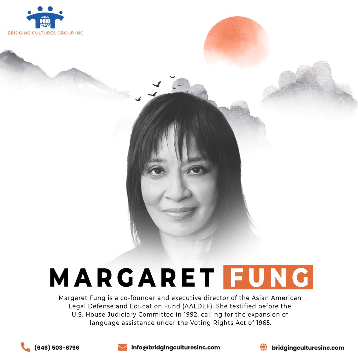 Celebrating Margaret Fung for #AAPIHeritageMonth! As founder of the Asian American Legal Defense and Education Fund, Margaret champions civil rights and empowers Asian American communities. Her dedication to justice and equality inspires us all.

#BCG #Leadership #CommunityImpact