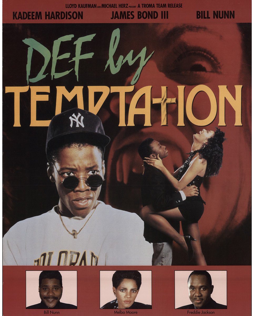Def By Temptation (1990) was released on this day 34 years ago! Let's hear it for this fun '90s flick! #90s #90shorror #horror #horrorfan #movies #InSearchofDarkness #90smovies #retrohorror #horrorclub #90shorrormovies #horrormovies #horrorcommunity #horrorfilms