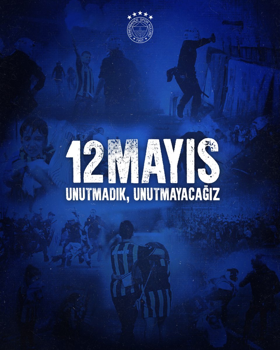 12 MAYIS’I UNUTMADIK 3 Temmuz Kumpası ile Fenerbahçemizi ele geçiremeyen hain FETÖ’cüler tarafından kadın erkek genç yaşlı çocuk demeden gerçekleştirilen 12 Mayıs saldırısının üzerinden bugün 12 yıl geçti. Hiçbir Fenerbahçeli, taraftarlarımızın üzerine acımasızca biber gazı…