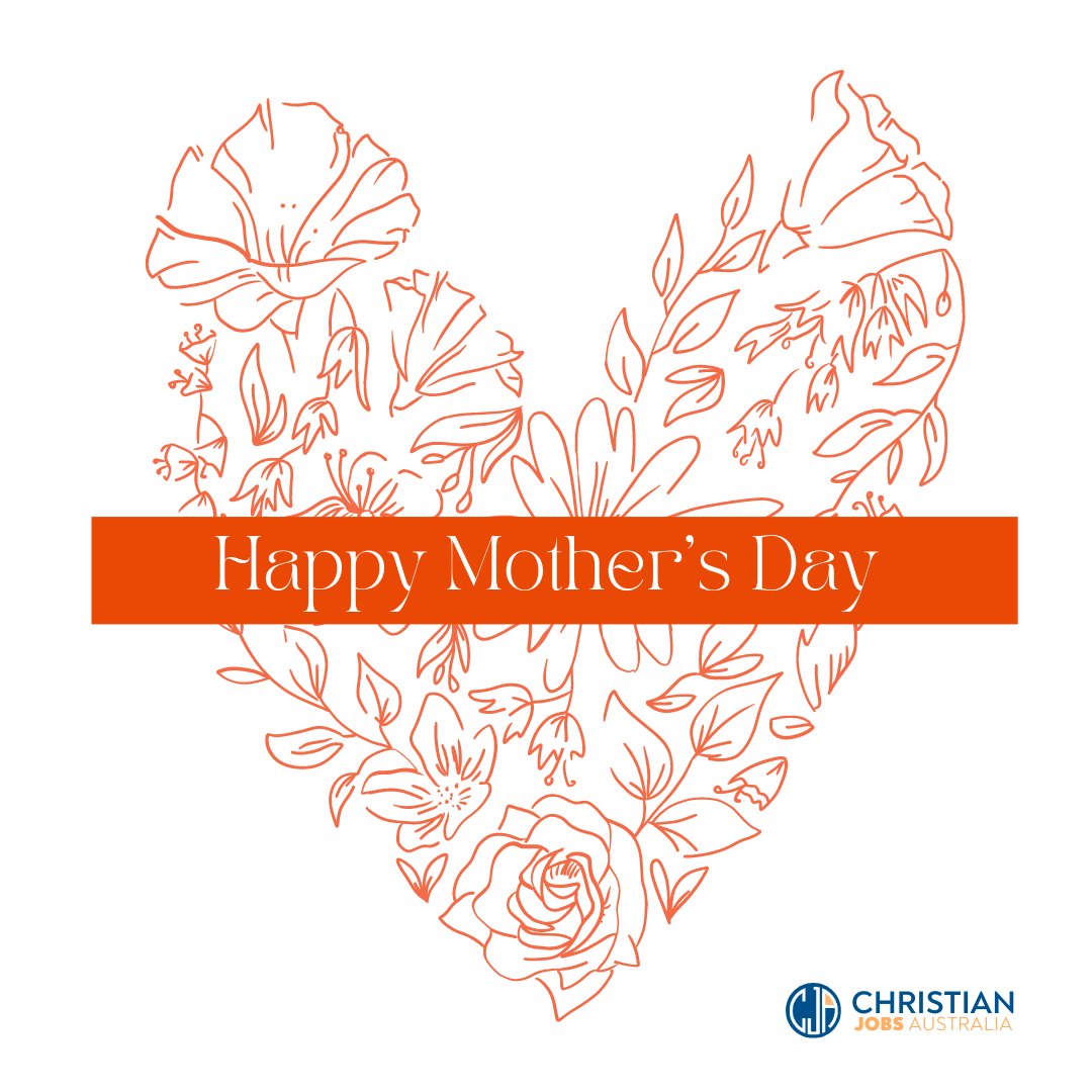 🌸 Happy Mother's Day to all the amazing Mothers! May God's blessings continue to pour upon you as you nurture, guide & cherish your families. Proverbs 31:28 'Her children arise and call her blessed; her husband also, and he praises her.' #MothersDay #ChristianJobsAustralia