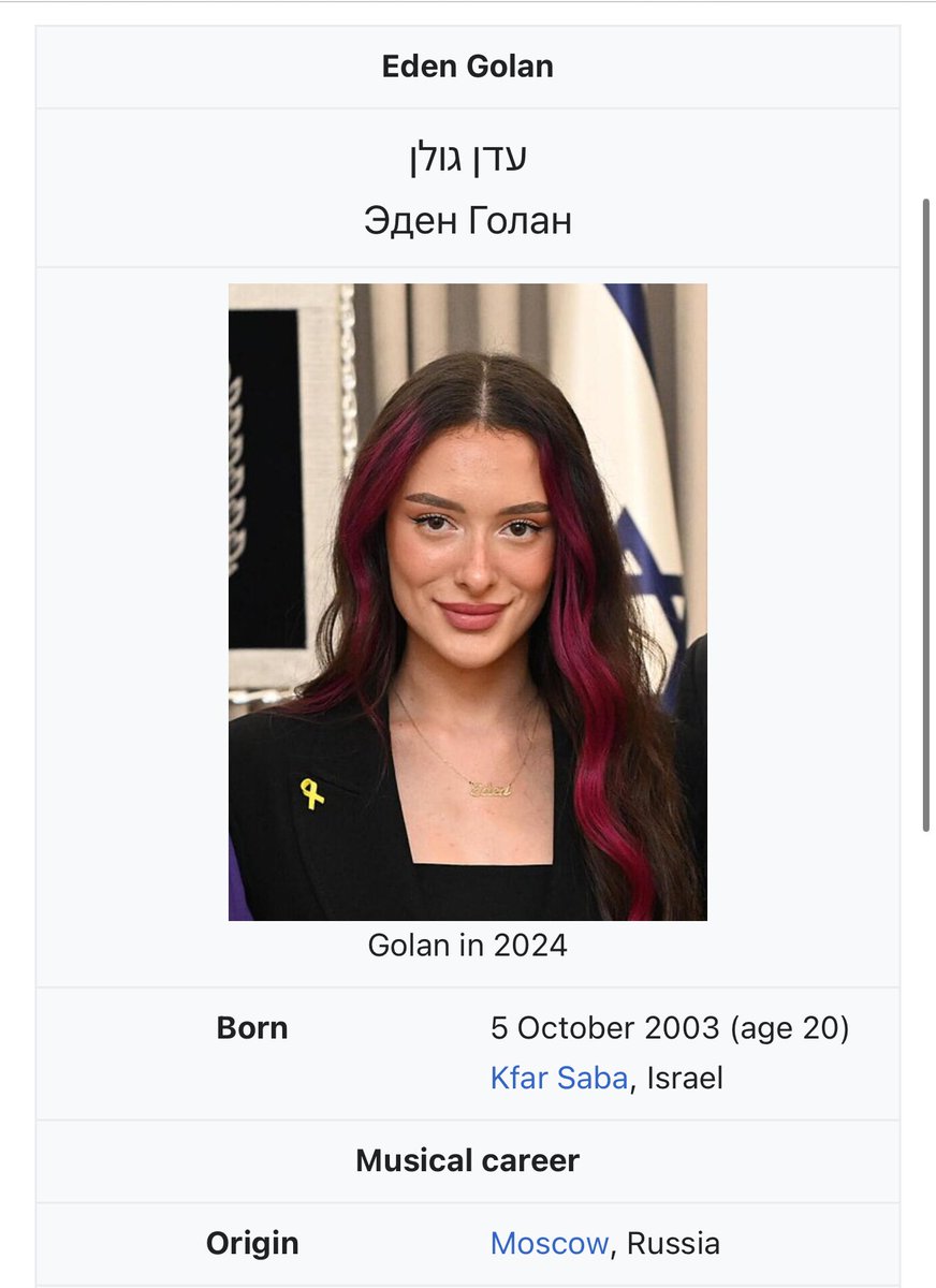Eden Golan is Russian 😭😭😭😭
So they banned Russia but not an Israeli from Russia.
Make it make sense #Eurovision

#BoycottEurovision2024