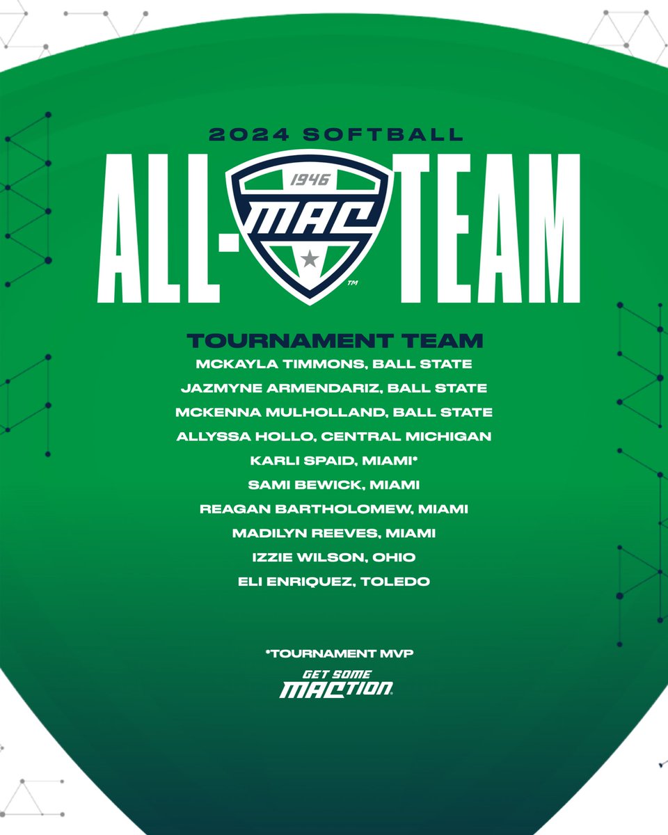 Congrats to our 2024 MAC Softball All-Tournament Team! #MACtion 🥎