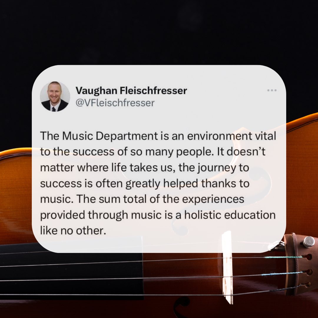 Music is a holistic education like no other.