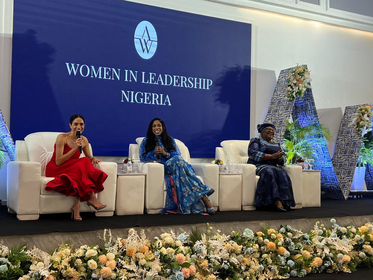 A wonderful afternoon with the Duke and Duchess of Sussex during their trip in Abuja, Nigeria. Happy to share with Meghan, the Duchess the warmth and friendly embrace of Nigerians. At our meeting with leading Nigerian women, ably moderated by the one and only @MoAbudu, she was…