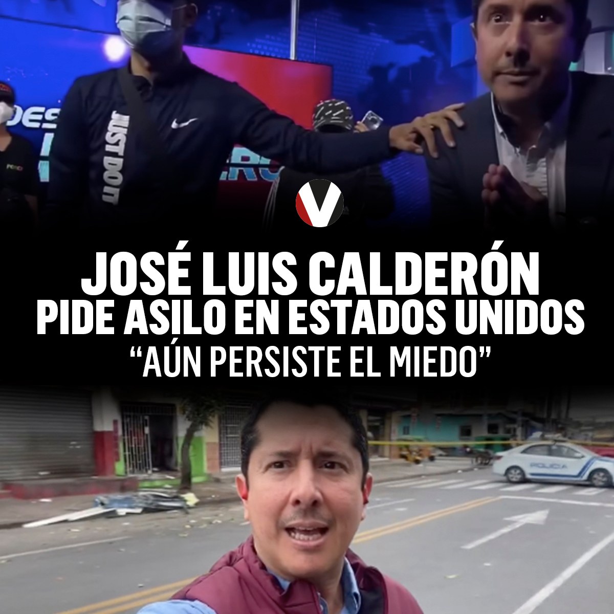 #LoMásLeído | El periodista José Luis Calderón huyó de #Ecuador tras el asalto a #TCTelevisión y busca asilo en #EstadosUnidos. ▶️ v.vistazo.com/3JS1t7O