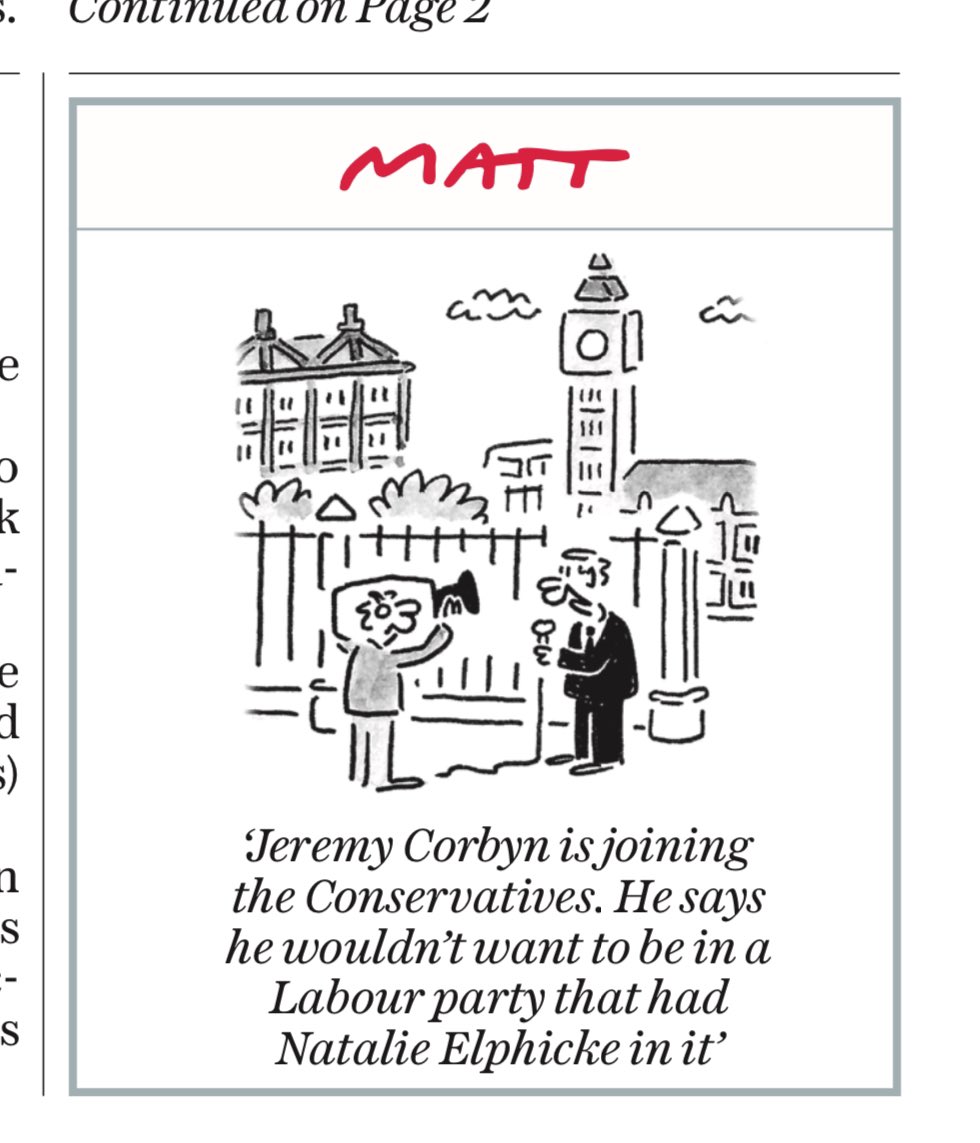 After a three year gap I’m back on #skypapers tonight - with @queenchristina_ and @skygillian - 10.30pm and 11.30pm. This brilliant Matt cartoon will give you a preview of one of tonight’s themes
