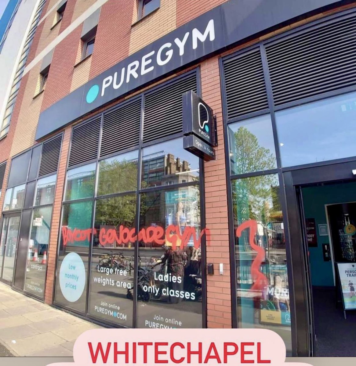 @5Pillarsuk @PureGym To all those that claim they will be joining, in reality you won’t be joining. Stop making yourself look stupid. Anyhow this was #Whitechapel #EastLondon this beautiful afternoon 🇵🇸