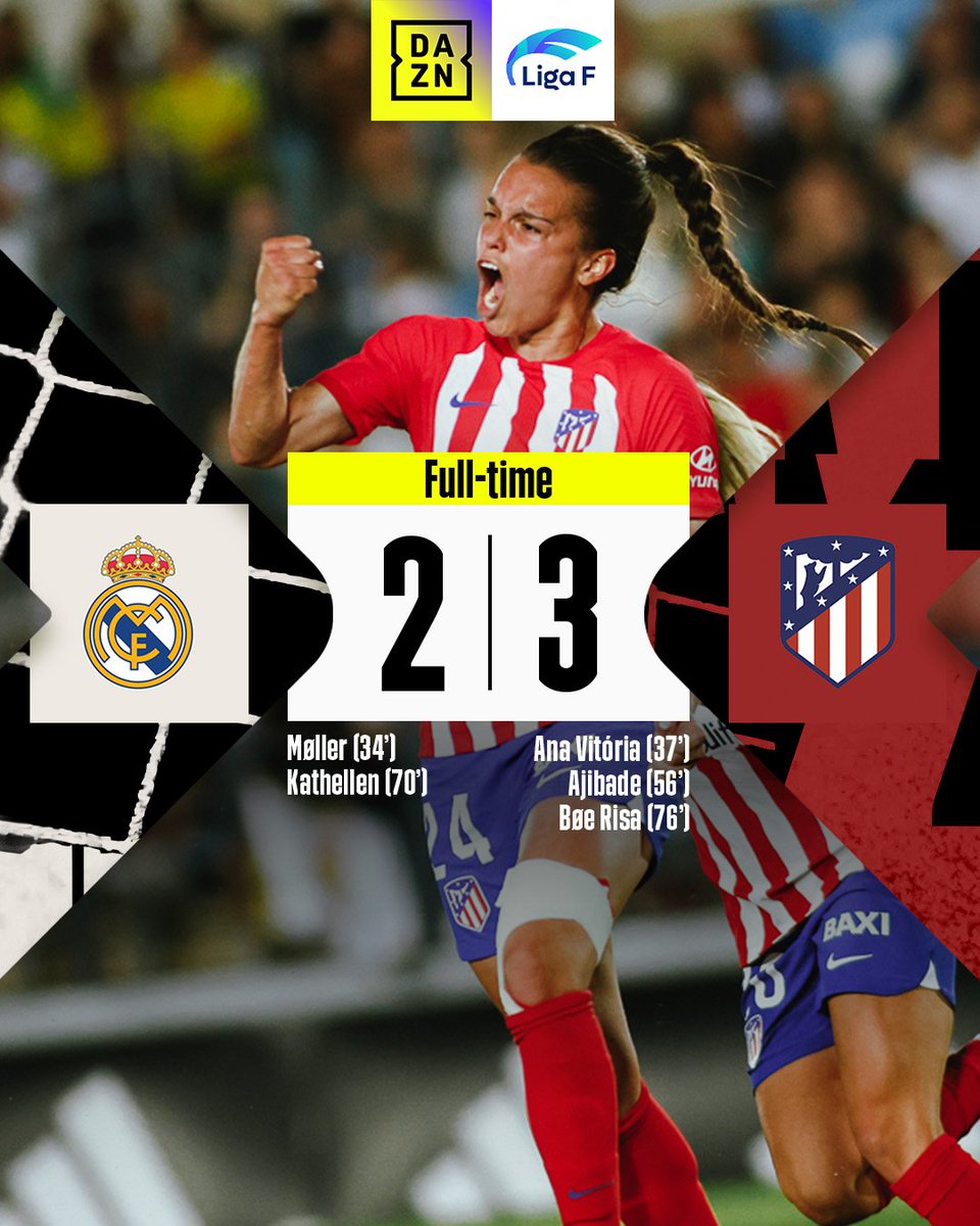 😤 Atléti take the Madrid derby!

#LigaF
#NewDealForWomensFootball