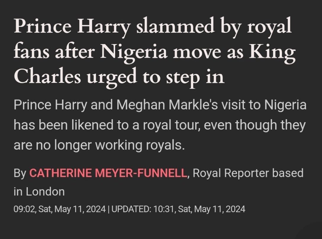 I don’t know which 1 of you royalists need your bubbles burst, but I am here to tell you your King Charles can’t do💩to Prince Harry & Meghan going abroad for non-🇬🇧royal family related things. As for titles, he refused them back when offered. I hope this clears it up for you.😘