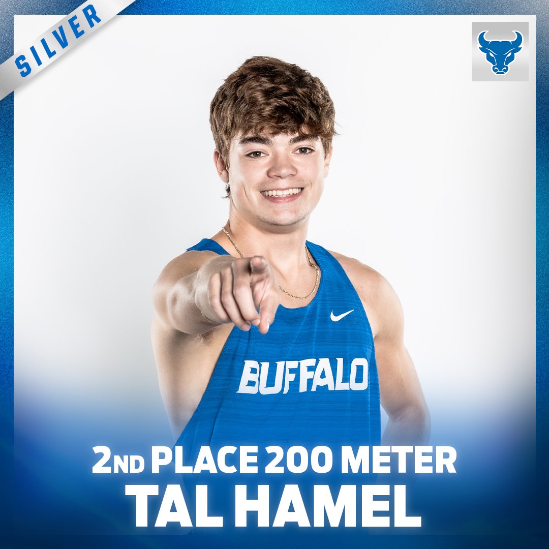 𝐒𝐂𝐇𝐎𝐎𝐋 𝐑𝐄𝐂𝐎𝐑𝐃 🥈

Tal Hamel doubled back in the men's 200 meter finals to break his own school record and bring home a silver medal with a time of 20.87!

#UBhornsUP