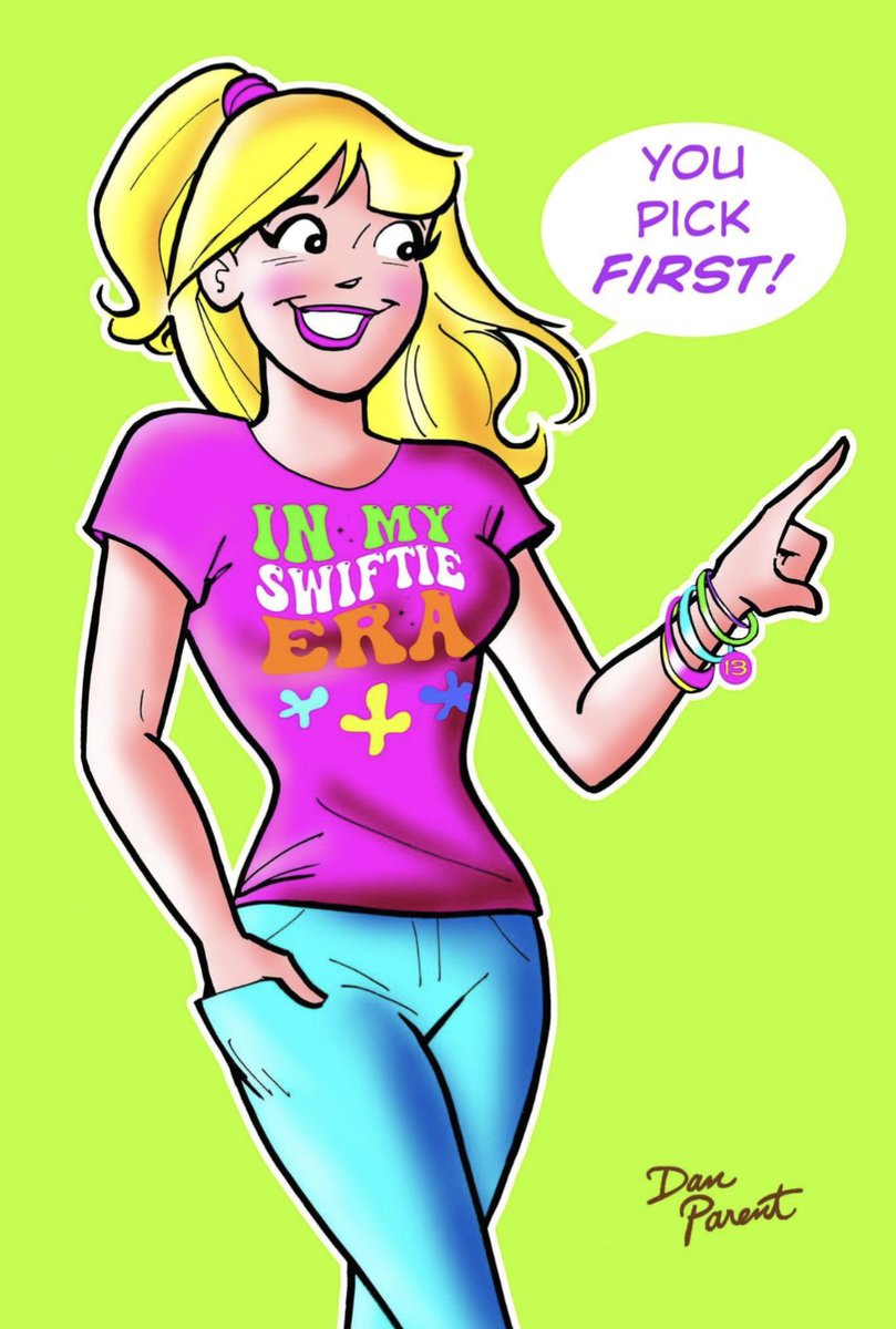 ArchieComics's tweet image. Well, we know Archie can&apos;t pick first. #TaylorSwift #SwiftieNation