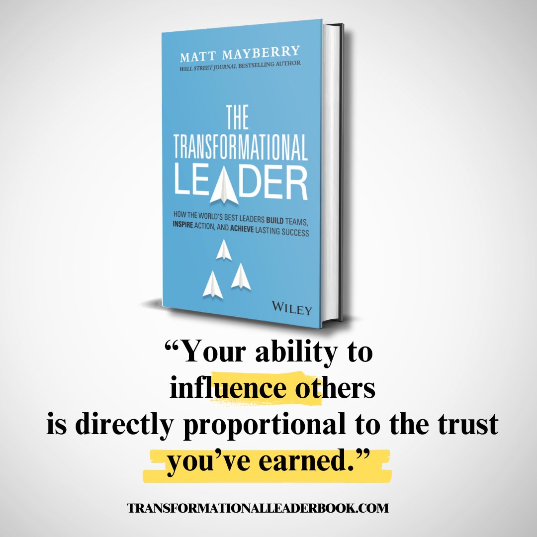 A powerful reminder from my new book, THE TRANSFORMATIONAL LEADER, that just hit the shelves this week! Discover the power of influence: Grab a copy today! 

a.co/d/2zuBiG5