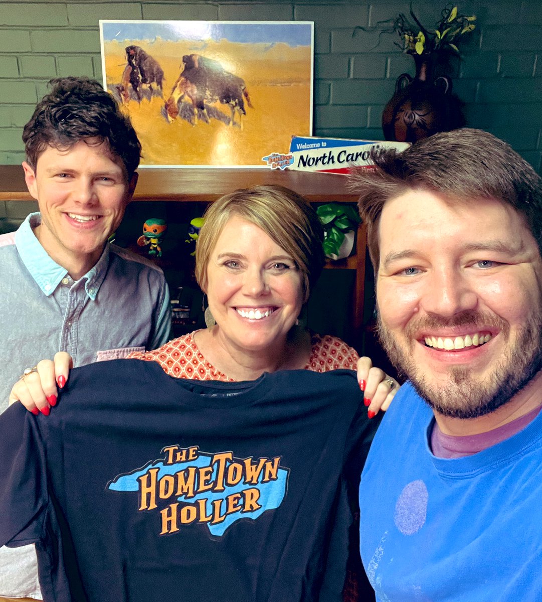 The guys from @hometown_holler and I had a great morning of conversation recording a new episode of their podcast! We shared some stories, a few laughs and they crowned me a certified badass- I’ll take it. 😉 Can’t wait to hear the episode! Thanks for having me on! 🙏