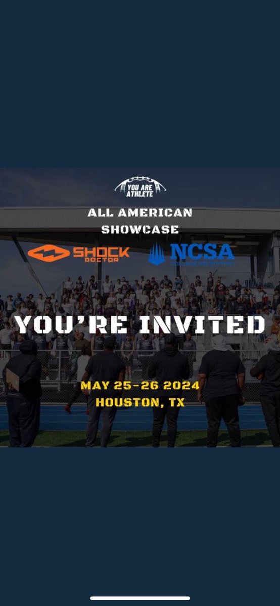 Thank you for the invite! @youareathlete @DonnieBaggs_ @coach_renfro @Clear_SpringsFB