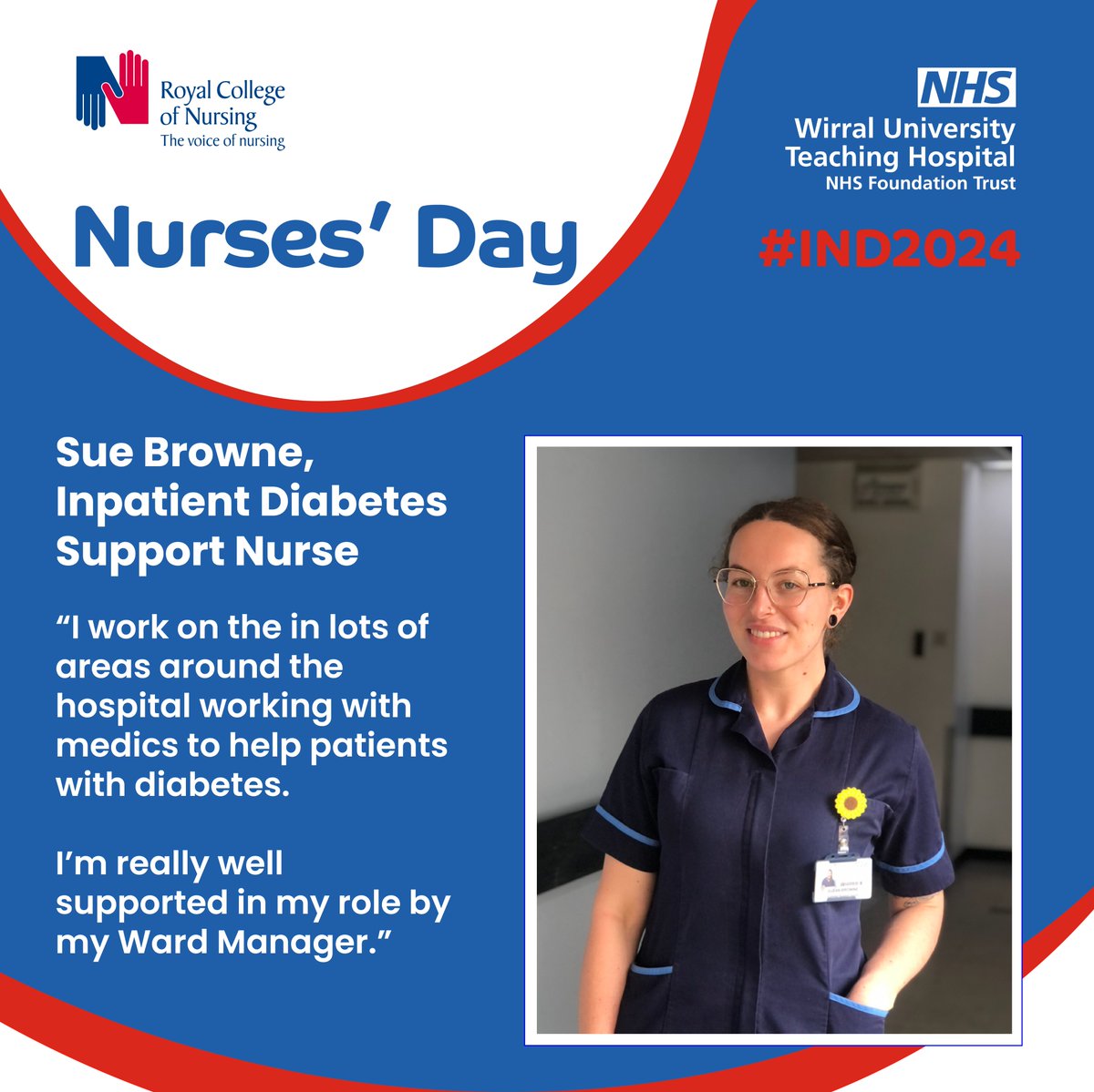 Let’s take a moment to appreciate the incredible work of nurses like Sue Browne. They play a vital role in patient care, ensuring that those with #diabetes receive the support they need. 🙌#IND2024 #OurNursesOurFuture @WHHNHS