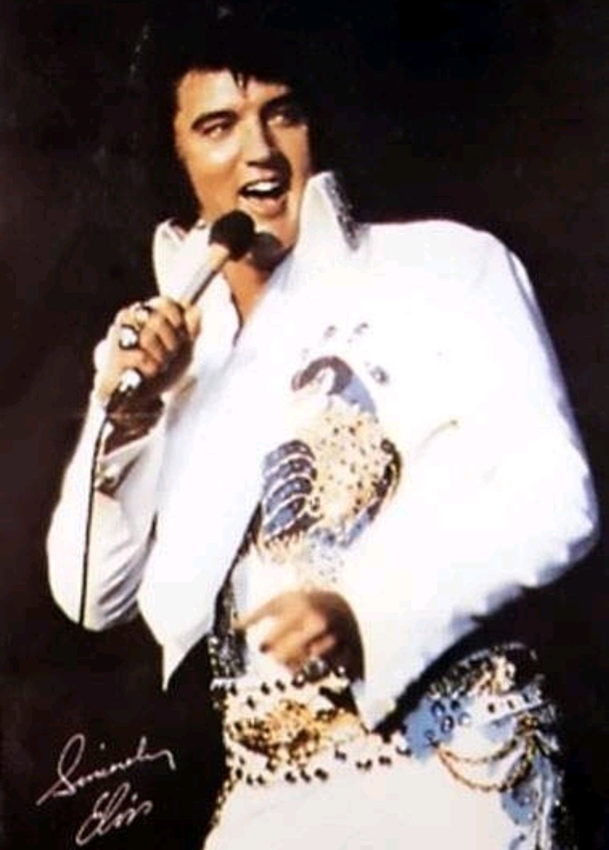 May 11, 1974;
Elvis Presley at the Forum, Los Angeles, California.  
Afternoon Show.
The Peacock Jumpsuit Suit makes its debut.
#ElvisPresley #ElvisHistory