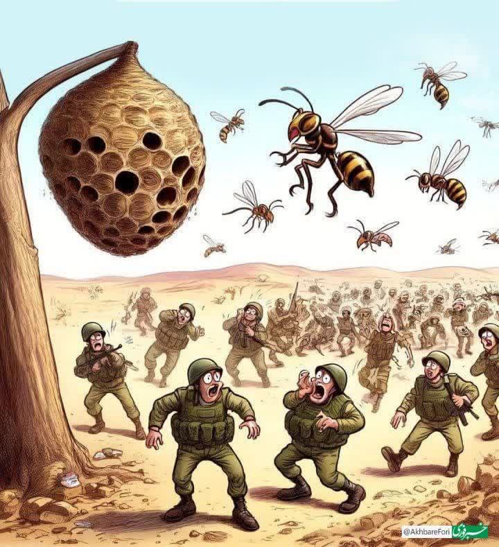 ولی خودمونیما وقتی چهار‌ تا زنبور شما رو به این روز انداخت روتون میشه بگید اون همه موشک هیچ تخریبی نداشت 😂
#طوفان_الأقصى
#طوفان_الاحرار