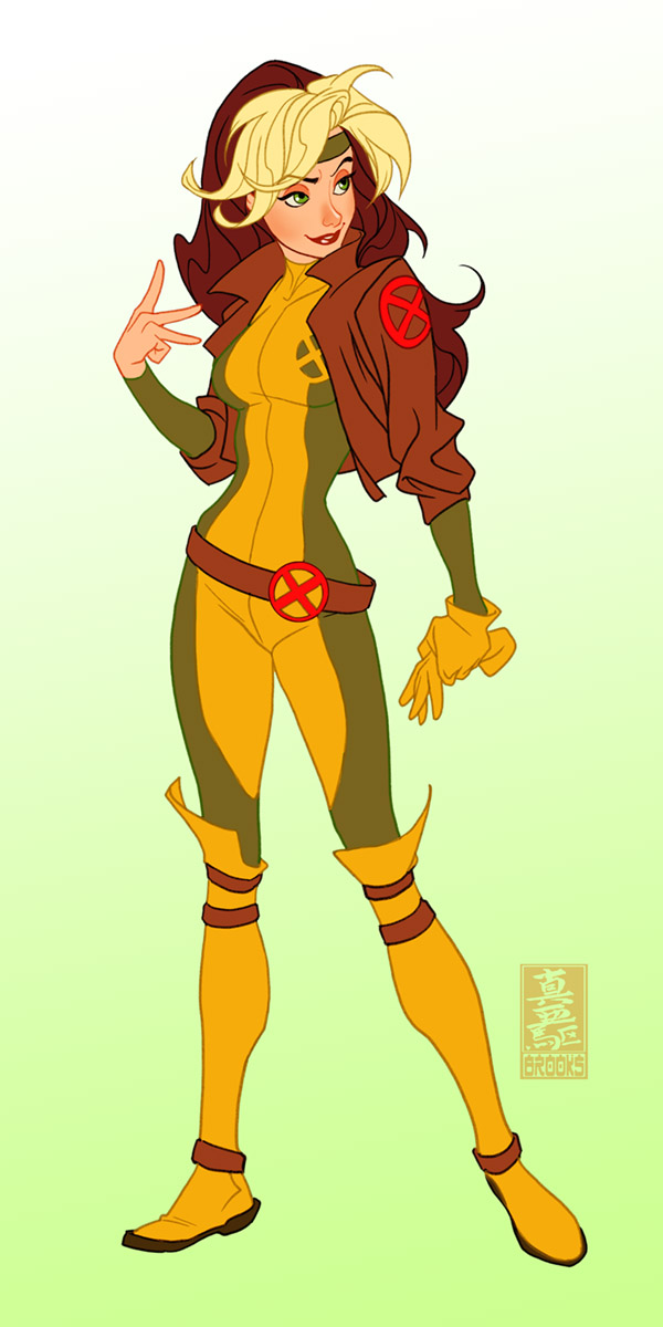 Someone suggested I put all my Disneyfied X-men(so far) into one thread so here we go! Starting with Gambit and Rogue