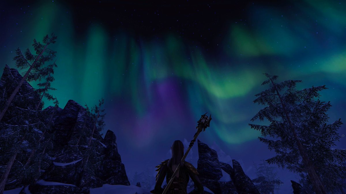 The only northern lights I can see these days 😂👌
#ElderScrollsOnline #Auroraborealis