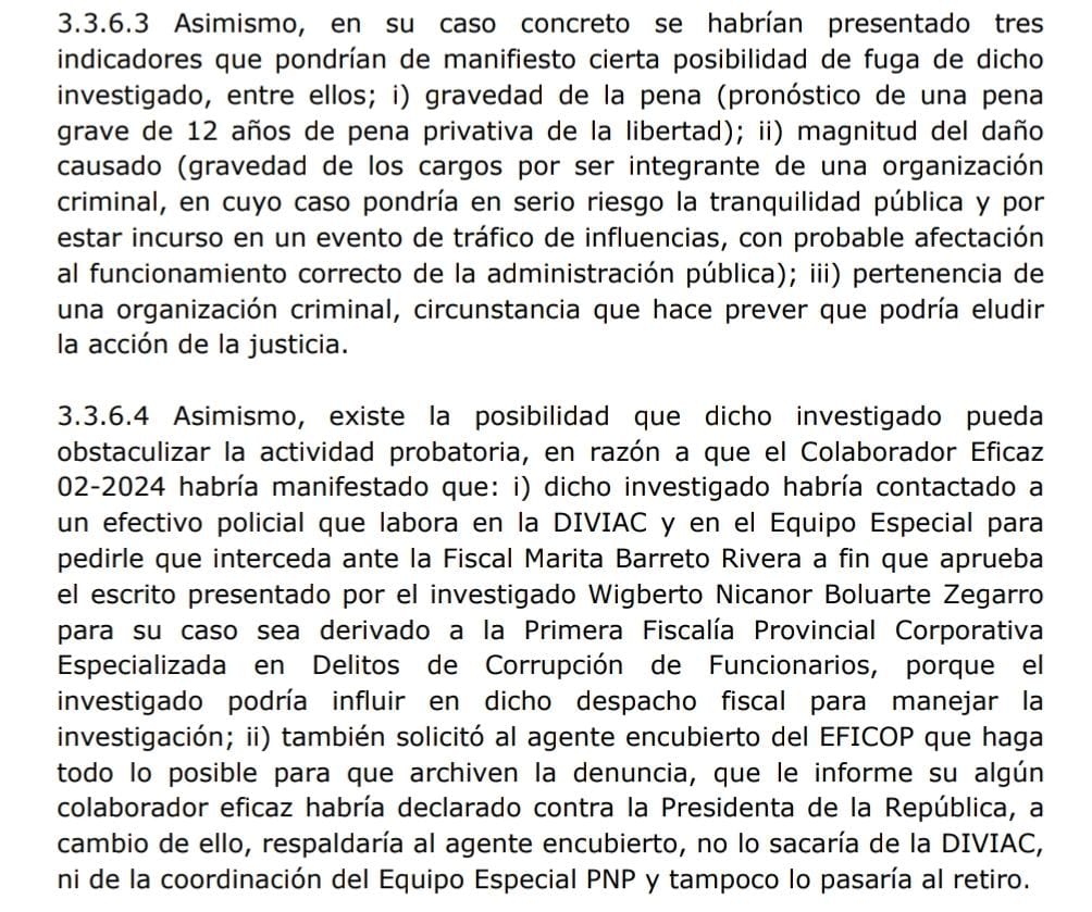 Estos son los argumentos por los que el juez Richard Concepción Carhuancho consideró adecuado autorizar la detención e incomunicación de Mateo Castañeda , abogado de la presidenta Dina Boluarte. El juez se refirió a las posibilidades de fuga u obstaculización de las…