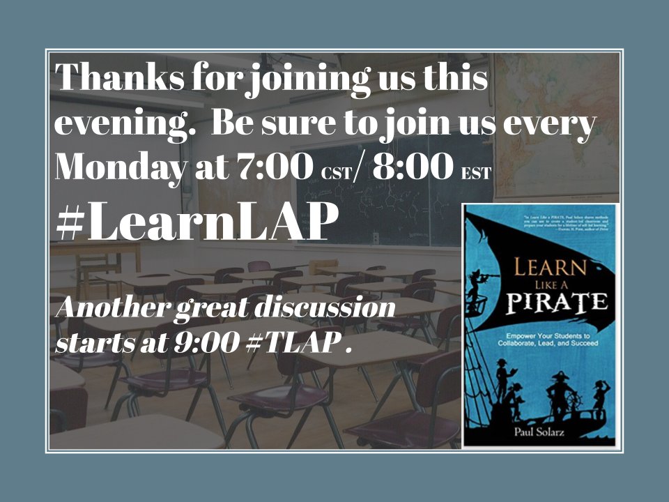 Thanks for joining! #LearnLAP