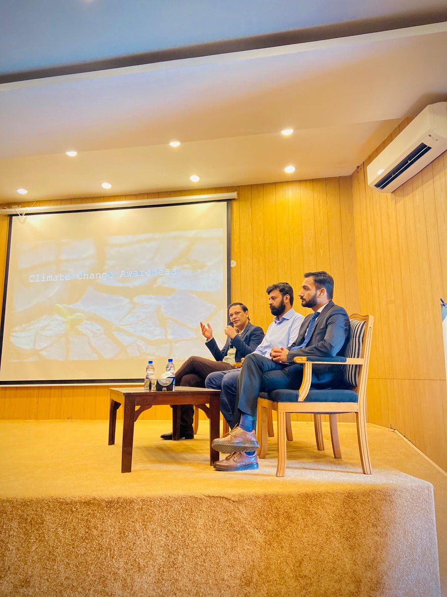 Seminar: Climate Action & Role of Youth 
Location: SZABIST Univ, Isb 
Organizers: Zab Life Club & YDF
Speakers: 
📌 Muhammad Sheraz (Lecturer IR Dept NUML) 
📌 Talha Bhatti Assistant Research Officer At Institute of Regional Studies 
📌 Musawar Tanoli (President & CEO YDF. 🌳🌍♻️