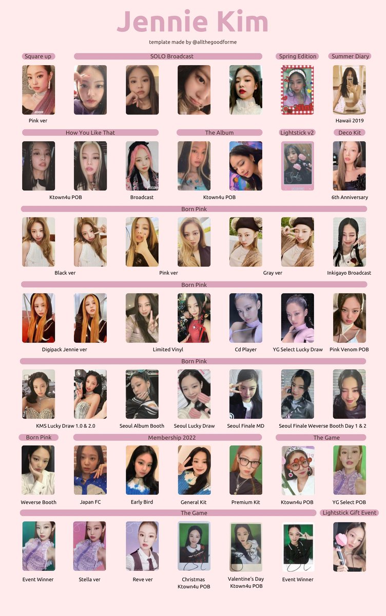 #jennie of #blackpink selfie template<3 this was certainly a need.. tried to include everything including event winner pcs, if i missed anything pls let me know:)