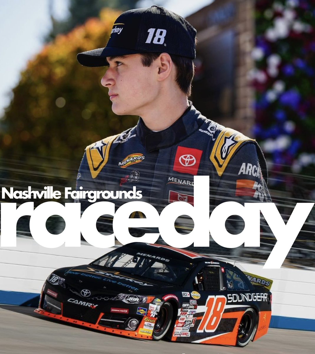 It’s Raceday once again tonight at @RaceFairgrounds with @JoeGibbsRacing. Catch all the action live on @FloRacing. #TeamToyota