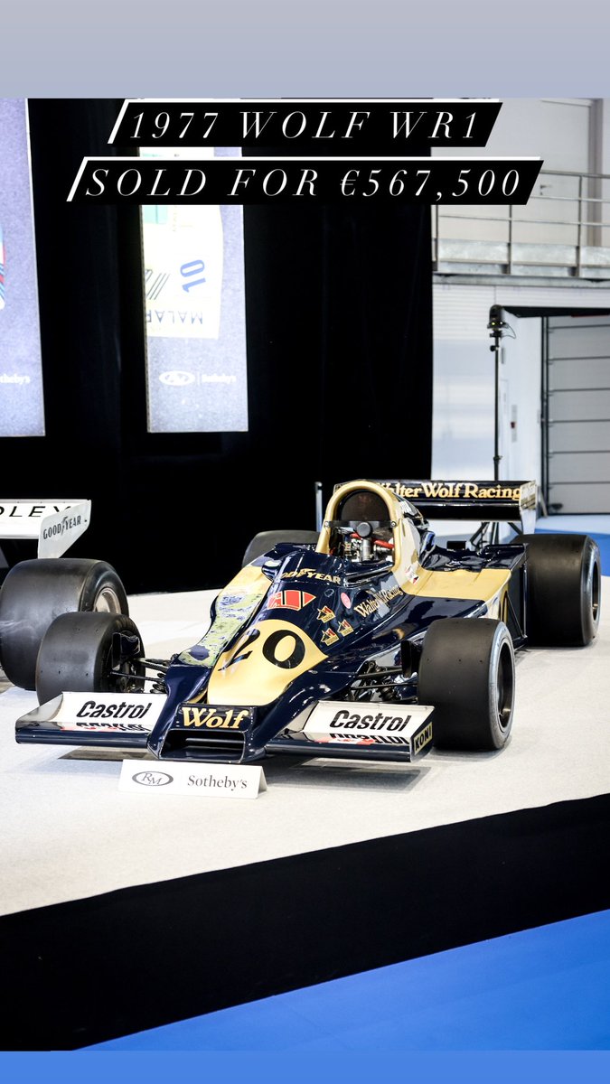 1977 WOLF WR1 SOLD FOR €567,500. #RMMonaco