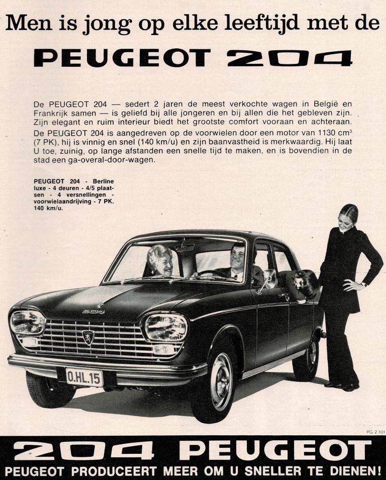#Auto #Car #Coche #Fahrzeug #Voiture • Peugeot 204 (1971) 🇧🇪 #Bélgica Publicidad en neerlandés 🇧🇪 #België Publiciteit in het nederlands 🇧🇪 #Belgien Werbung in Niederländisch 🇧🇪 #Belgique Publicité en néerlandais 🇧🇪 #Belgium Publicity in dutch 💙 #Peugeot #Peugeot204 🦁