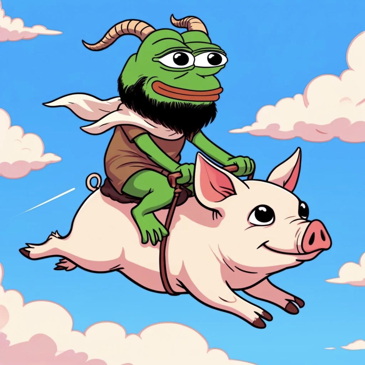 Pigs do fly and $DGOAT ‘s are real
