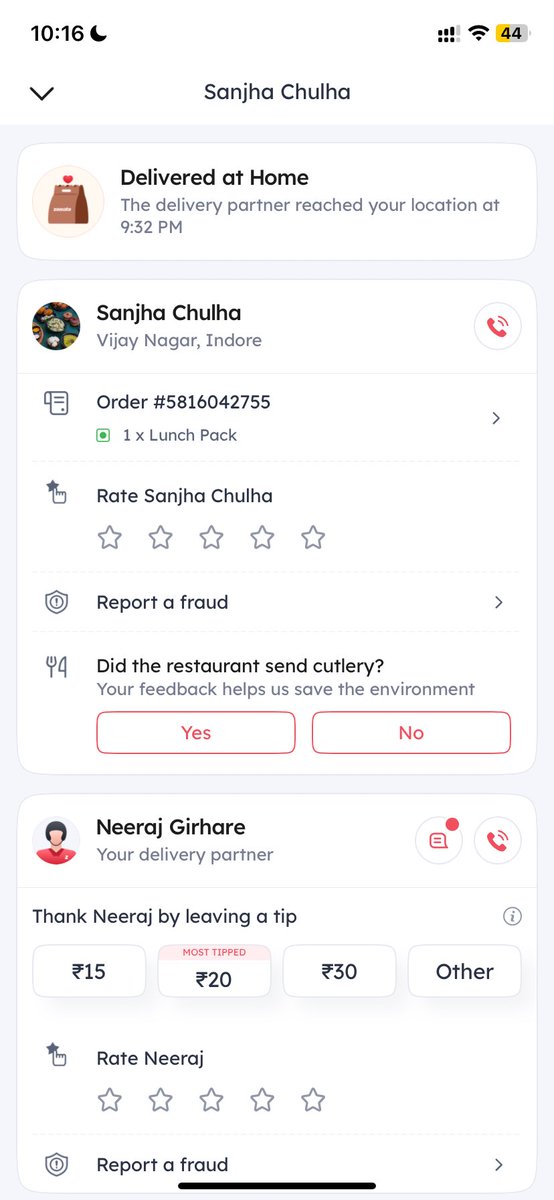 singhsatyajeet8's tweet image. What a horrendous experience is this @zomatocare @zomato @deepigoyal I ordered veg meal and got chicken instead 
Compensate me for the same ..
