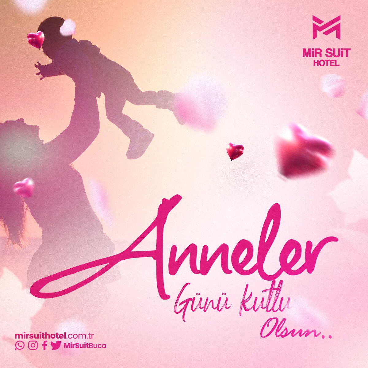 MirSuitBuca's tweet photo. 🌸 Anneler Günü Kutlu Olsun! 🌸

Sevgi dolu annelerimizin özel günü kutlu olsun! Mir Suit Hotel olarak, annelerimize minnettarız ve onların hayatımıza kattığı değeri kutlamak için buradayız. https://t.co/cJ5IgMzhfv