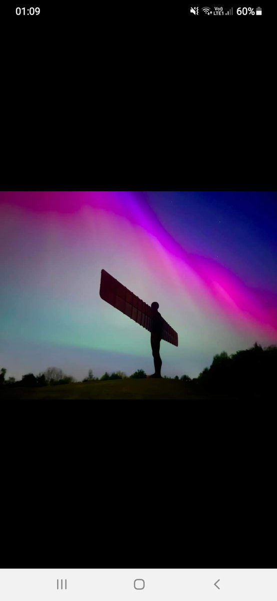 tyronetindle's tweet photo. Angel of the North 
(Picture copied from Facebook) https://t.co/GvBJjArIDo