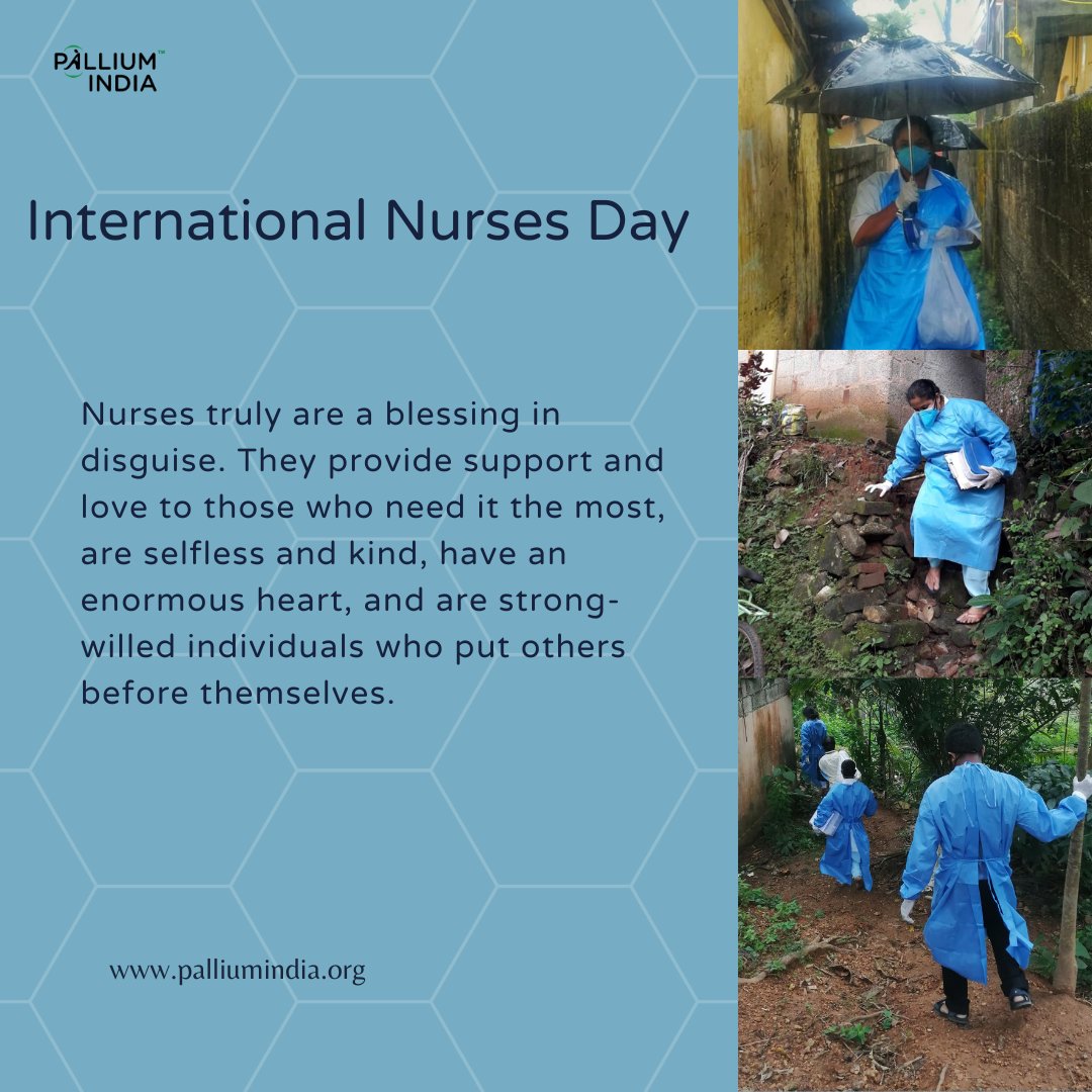 #InternationalNursesDay We salute our nurses, who tirelessly and selflessly work to improve the quality of life of our beneficiaries and family members. We see you and we see your sacrifices. We appreciate everything you do. Thank you, dear nurses of Pallium India. #nurses