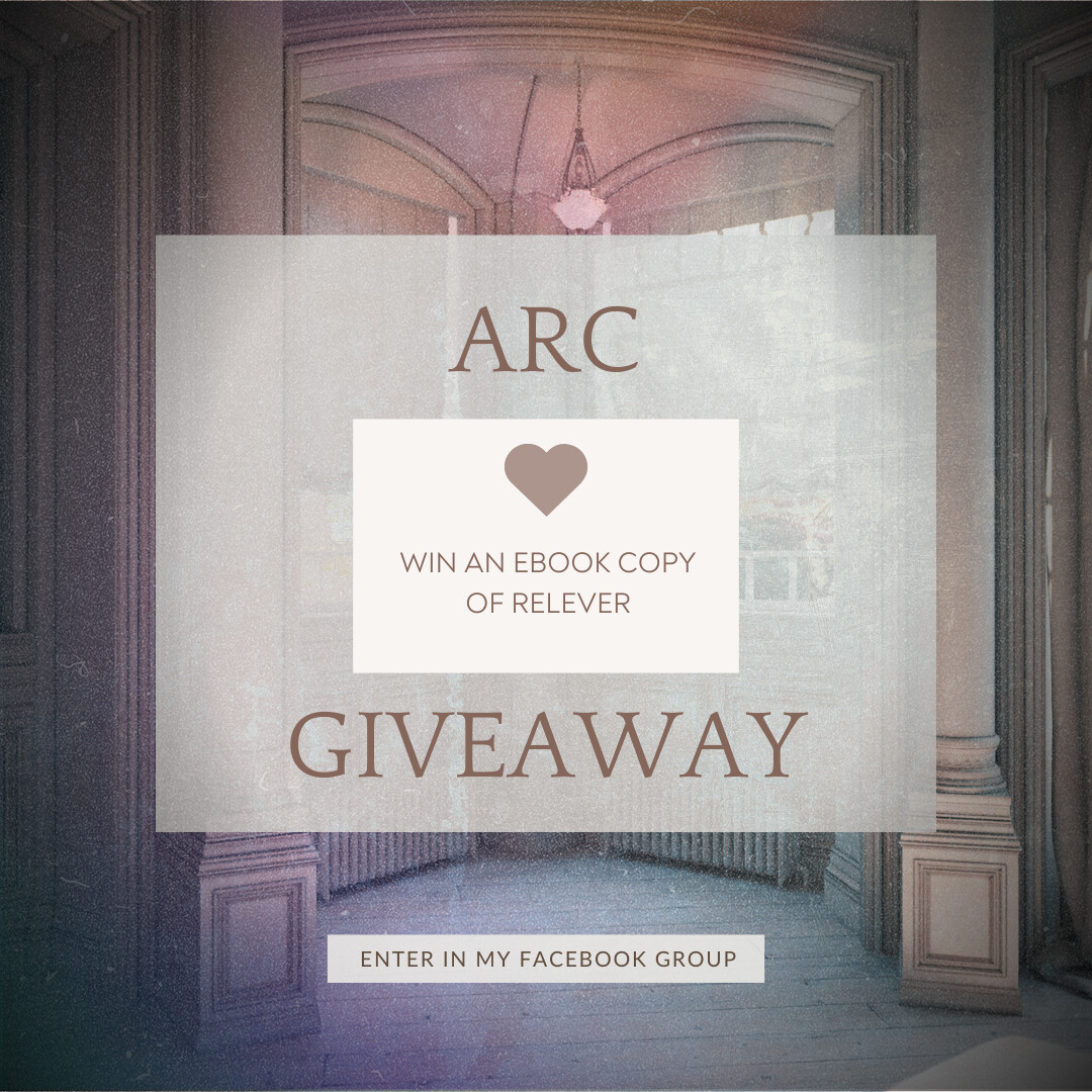🩰🏛️𝗔𝗥𝗖 𝗚𝗜𝗩𝗘𝗔𝗪𝗔𝗬🏛️🩰

I'm giving away an ARC of Relever!

𝗵𝗼𝘄 𝘁𝗼 𝗲𝗻𝘁𝗲𝗿
🤍 enter the giveaway in my reader group on facebook: jane-w.co/group

#bookgiveaway #freereads #giveaway #reverseharem #whychooseromance