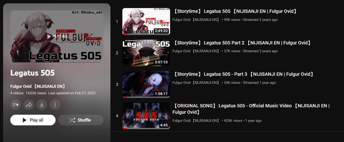 🖥️ here are the 'Legatus 505' streams ➡️ youtube.com/playlist?list=… which you can watch to prepare before Fuuchan is back with the next reading stream