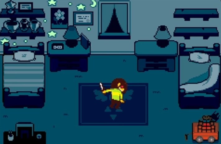 how are Deltarune fans STILL wondering whether Kris is gonna do No Mercy after nearly FIVE YEARS.

when Chapter 1 literally just SHOWS YOU Kris with red eyes & a knife?

do they gotta look directly at the screen and go 'hi player hello my name is Kris & im evil chara Undertale'