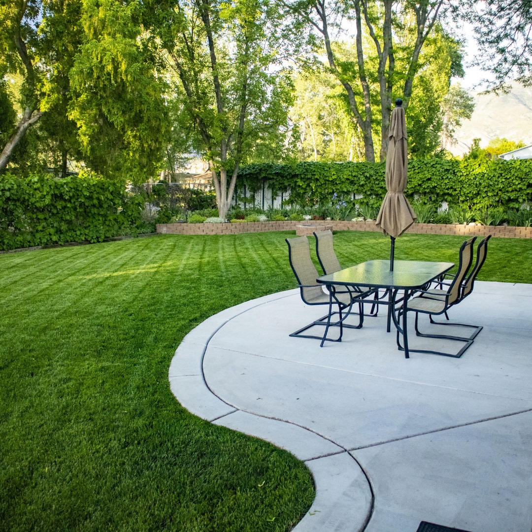 Landscaping Tip: Use curves in your hardscaping to soften square and rectangular-shaped yards.