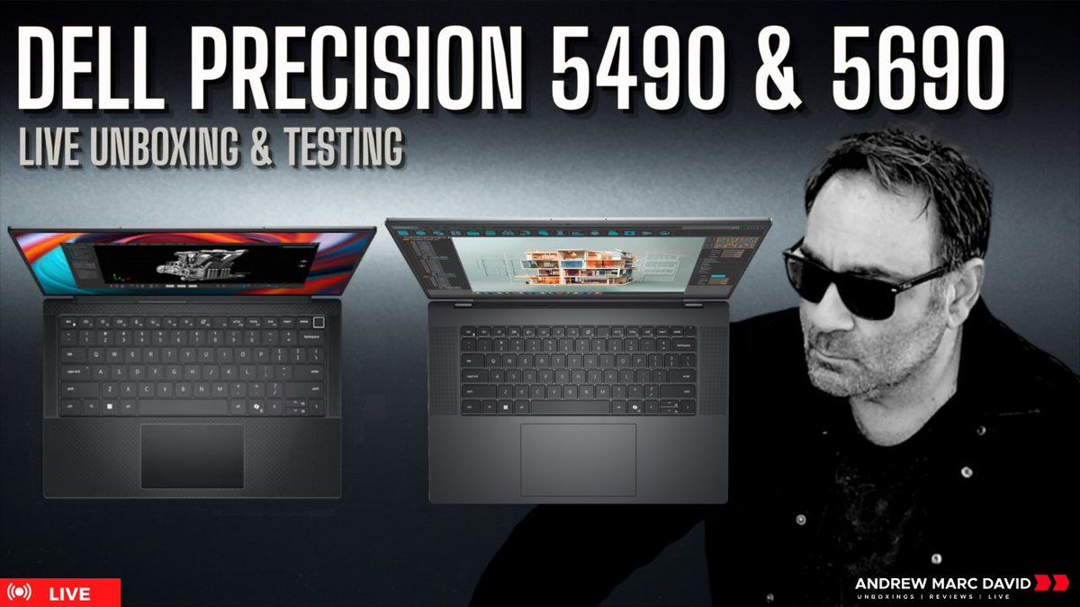Going live in about 2 minutes Dell Precision 5490 & 5690 - Live Unboxing & Testing youtube.com/live/voFBQdwA0… via @YouTube