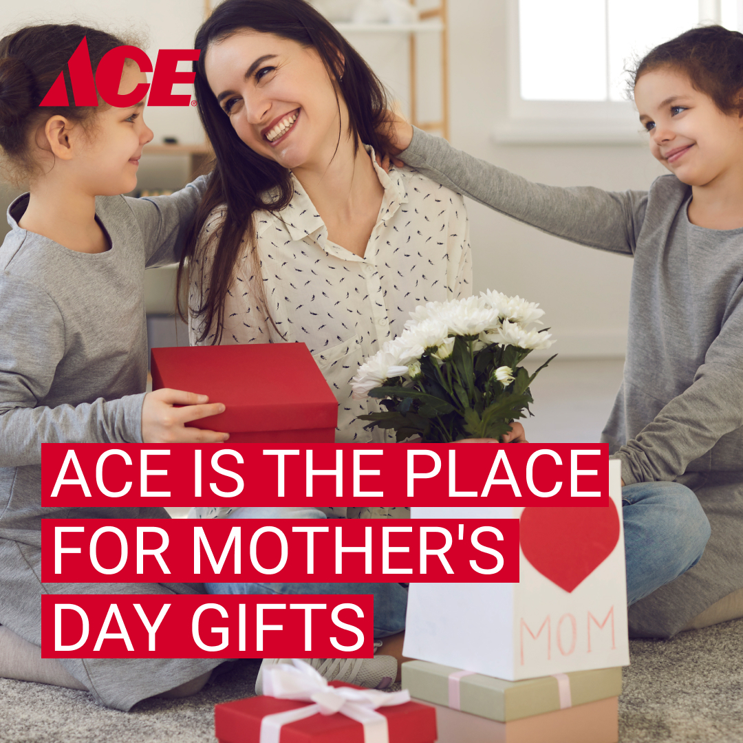 #MothersDay is tomorrow! Find the perfect #Gift🎁 right here at your #LocallyOwned #MomAndPopStore. We have something for every kind of mom. 💝 #MyLocalAce #MoreThanAHardwareStore