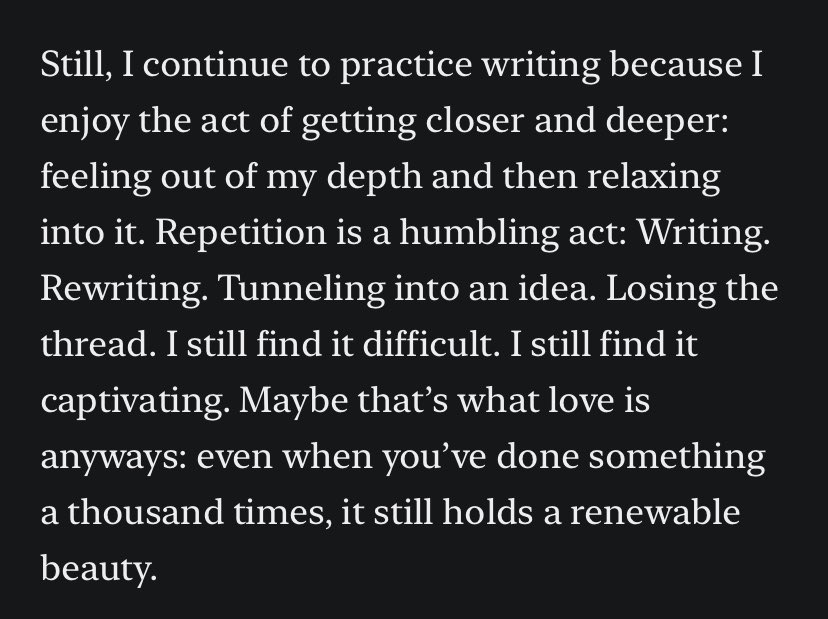 On writing as practice