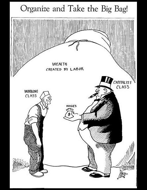 schusmariano's tweet photo. La imagen original no tiene nada que ver con el mensaje que pretende dar Milei. Es de Jon Lynch y se publicó en Industrial Pioneer, la revista de la Industrial Workers of the World (organización estadounidense en la que confluían anarcocomunistas y socialistas) en 1925. https://t.co/fJBTFPqLMp