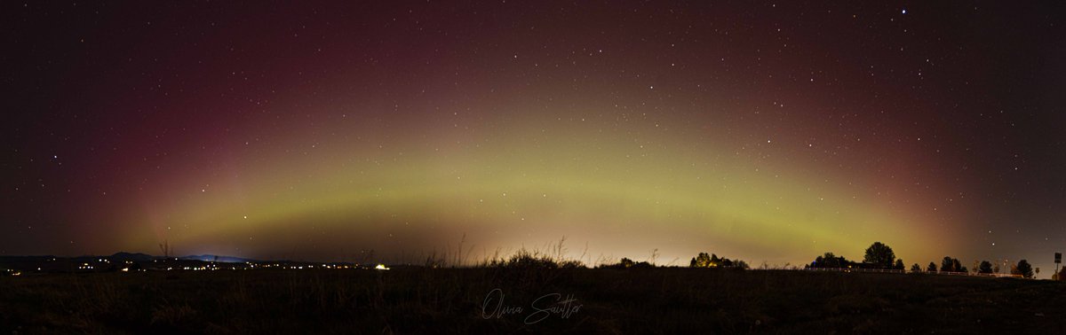 The Aurora Borealis rainbow as seen from Colorado. 5/10/2024

#auroraborealis #northernlights #2024solarstorm #solarstorm #rainbow #auroraborealisrainbow #photography #may102024 #coloradonorthernlights