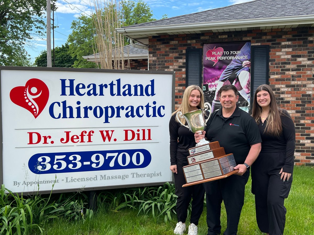 Dr. Jeff Dill and the folks at Heartland Chiropractic Center did so much to help our team out this season! Of course, we had a great time with them and the President's Cup this week! #HoistTheColors