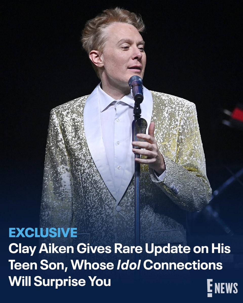 🔗: enews.visitlink.me/xlltry Dim the lights because #AmericanIdol alum Clay Aiken is sharing whether he thinks his son will get into the family business. (📷: Getty)