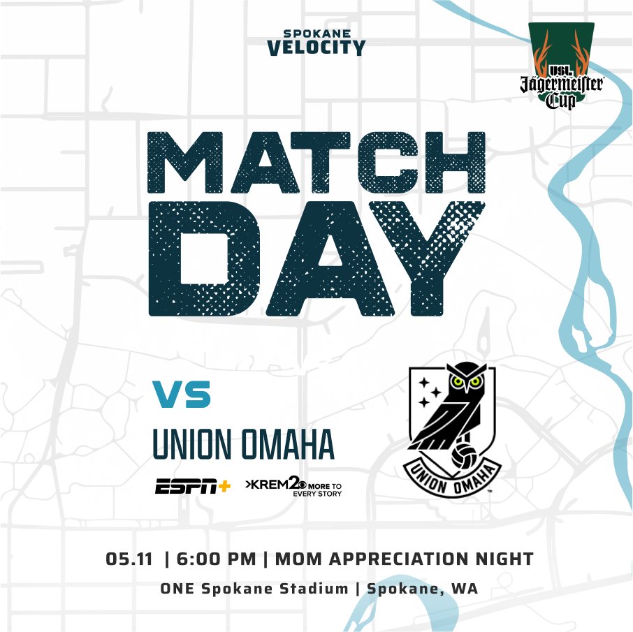 It's a good day for football and an even better day for #AShotAtGlory ⚽ 

#SPKvOMA #USLJägermeisterCup #SpokaneVelocityFC #UpTheFalls #LetsGoSpo