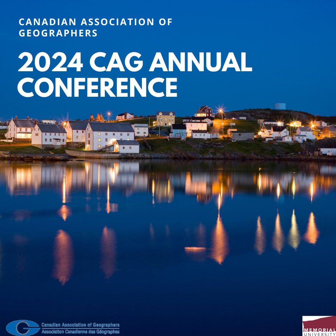 Join us at the 2024 CAG Annual Conference by registering on our website today (cag-acg.ca/cag-2024-deadl…)! #geography #cag2024 #acg2024 #conference